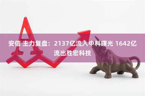 安信 主力复盘：2137亿流入中科曙光 1642亿流出胜宏科技